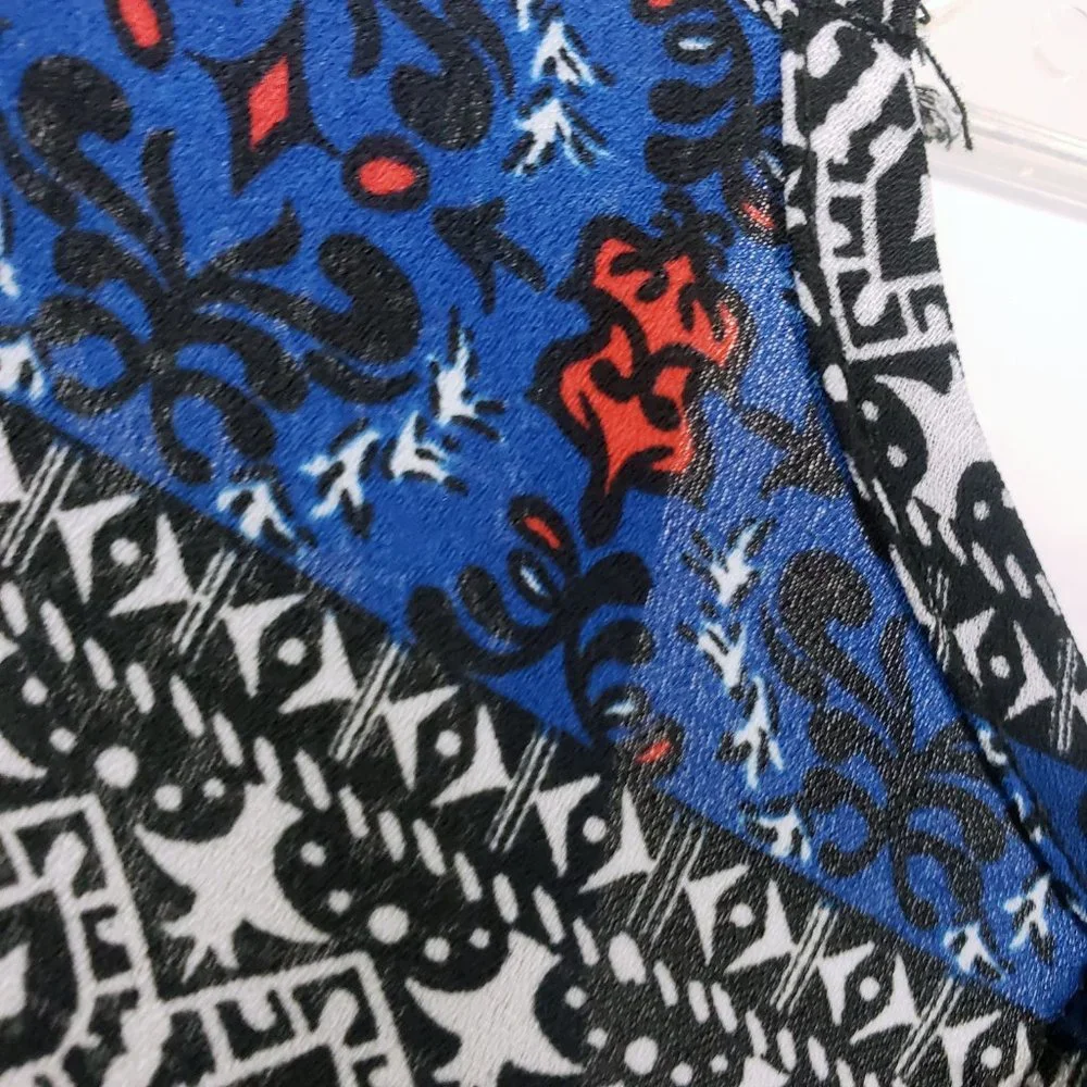 Wishful Park Women's Blue Long Sleeve Scoop Neck Large Top Tunic Shirt Blouse - Picture 9 of 12